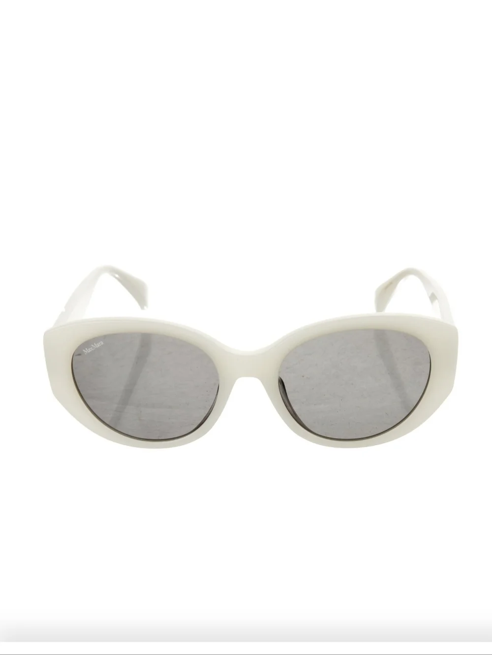 MaxMara White Cat-Eye Sunglasses
